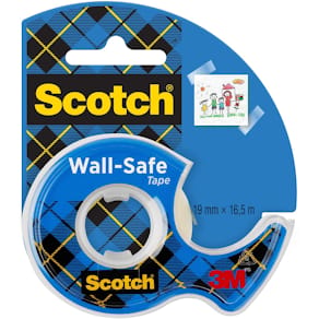 Plakband Scotch Wall-Safe, ft 19 mm x 16,5 m, op blister