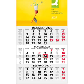 Wandkalender Q-CONNECT 3-Monats-Planer