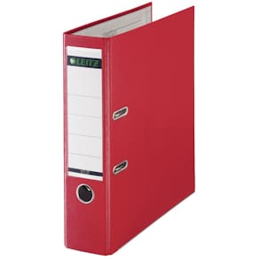 Ordner Leitz 180°, A4, PP, rug 8 cm, rood