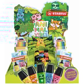 Thekendisplay STABILO Animal Vibes, 30 St + 18 Etuis
