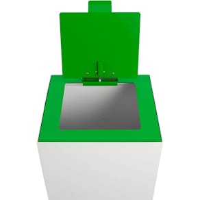 Deksel met klep V-Part, voor modulaire afvalbak 85 l en 90 l, gep