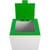 Deksel met klep V-Part, voor modulaire afvalbak 85 l en 90 l, gep