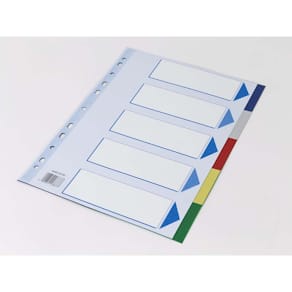 Faneblade Q-Line A4, assorterede farver, 25 sæt