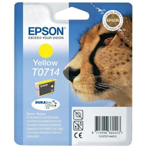 Bläckpatron EPSON C13T07144012 gul