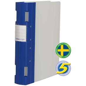 Gaffelpärm Plast KEBAErgo A4 Blå/Neutral, 55mm