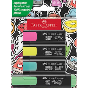 Textmarker Faber-Castell TL 46, 4er Etui, Graffiti, sortiert
