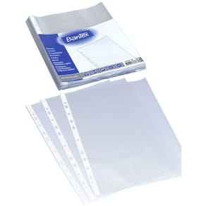 Plastlommer Bantex transparent 40µm A4, 100 stk