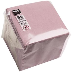 Servetter PRONAPPE 20x20cm g.rosa 50/fp