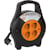 Kabelhaspel Perel 3G1.5, 4 stopcontacten, 10 m, geel/zwart