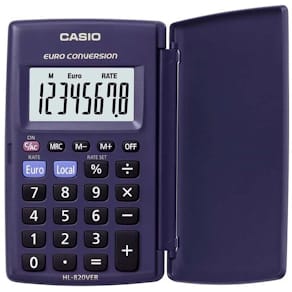 Lommeregner Casio Basis, letlæseligt display