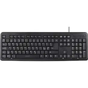 Tangentbord DELTACO slim kabel svart