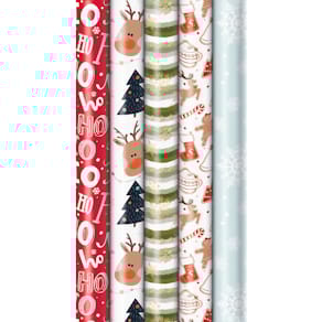 Geschenkpapier Pure Nature Weihnachts-Recycling 2mx70cm sortiert