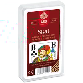 Spielkarten ASS Seniorenskat, französisches Bild, 33 Karten, im K
