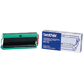 Brother PC75 - Svart - bläckbandskassett - för FAX-T102, T104,