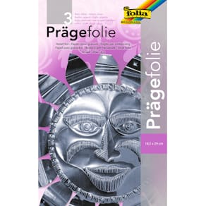 Prägefolie Folia, Mappe, silber