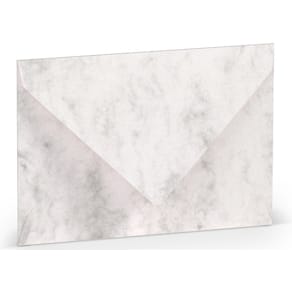 Briefumschlag Rössler Paperado, C7, Seidenfutter, grau marmora