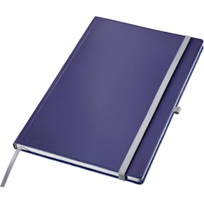 Notitieboek Leitz Style, A4, harde kaft, gelijnd, blauw