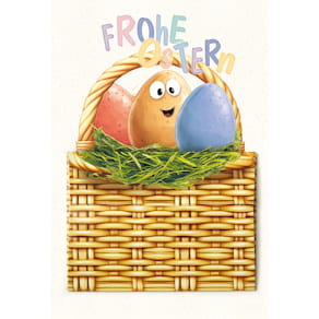 Grußkarte Noname Ostern, bunt, mit Briefumschlag