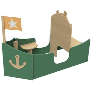 MICKI lekmöbel båt grön