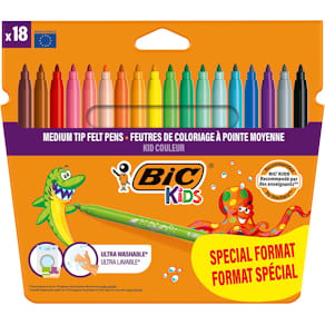 Viltstiften Bic Kids Couleur, blister van 14 + 4 gratis