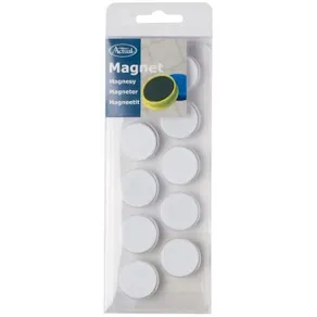Magnetknapp Actual Vit, 25mm, 10/fp