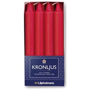 Kronljus LILJEHOLMENS 200mm röd 8/fp