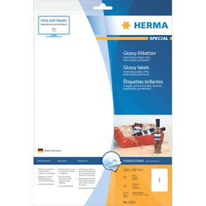 Inkjet-Etiketten HERMA, 210 x 297 mm, weiß