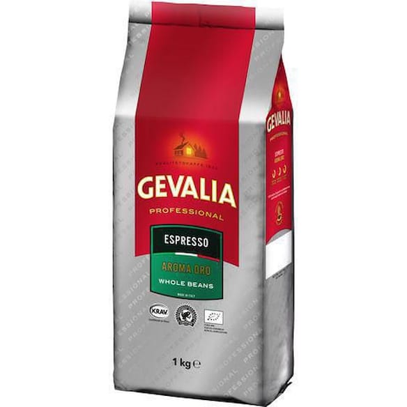 Kaffebönor GEVALIA Professional Espresso Aroma Oro, KRAV, 1kg