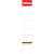 Rugetiketten Esselte, niet-zelfklevend, 3 x 15,8 cm, wit, pak 100