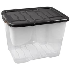 Ablagebox STRATA XW205, transparent/schwarz, 24 l, A4