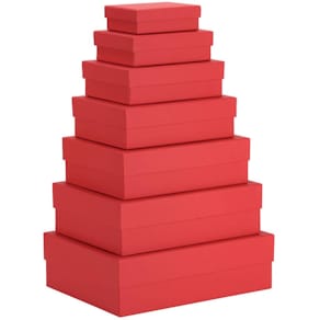 Geschenkkarton Rössler Basics, rot