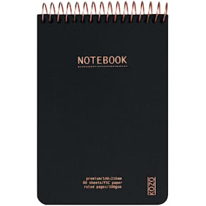KOZO Anteckningsbok A6 Premium Black