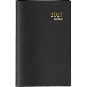 Agenda Brepols Delta Genova, 6-talig, zwart, 2026