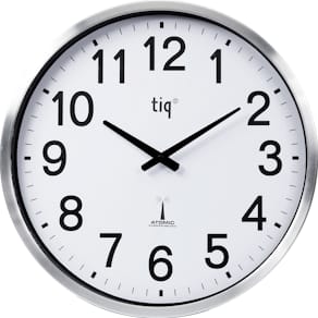 Väggur TIQ radiokontrollerat Ø50cm utomhus