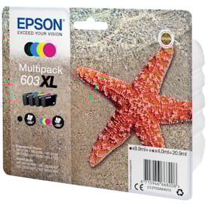 Inktcartridge Epson 603 XL, 20,9 ml, OEM C13T03A64010, 4 kleuren