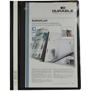 Snelhechtmap Durable Duraplus, zwart