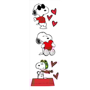 Sticker für Flaschen Braun+Company Snoopy, bunt