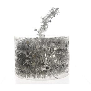 Sterngirlande, silber