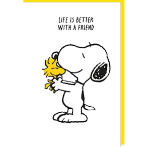 Glückwunschkarte BRAUN + COMPANY Snoopy, mit Spruch