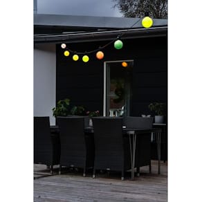 Ljusslinga 10 varmvit flerfärg LED 4,5m