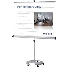 Projektionsleinwand FRANKEN Mobil PRO, 1:1, 200x200, fahrbar
