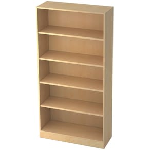 Regal HAMMERBACHER 6400, 5OH, breit, Ahorn, 100x40x200,4 cm