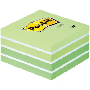Post-It Kub Fresh Green, 76x76mm, 450 blad
