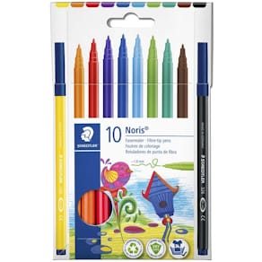 Tusser STAEDTLER Noris 326 kuglespids, ass. farver, 10 stk