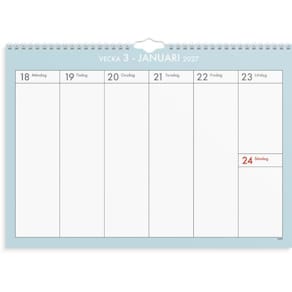 Burde Väggkalender Veckoplan 26/27