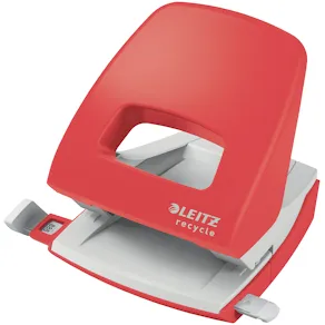 Leitz Recycle Hålslag 2h/30ark EU röd