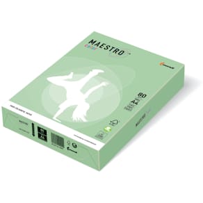 Kopierpapier Maestro Color Pastell, A5, 80 g/m², mittelgrün, 500 