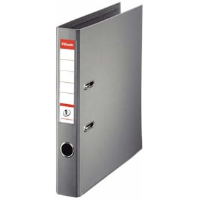Brevordner Esselte No.1 Power A4, grå, 50 mm, 10 stk