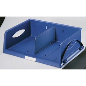 Brevbakke Leitz blå karton, A4, 4 stk