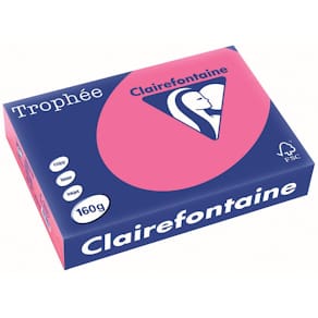 Gekleurd papier Clairefontaine Trophée Intens, A4, 160 g, 250 vel, fuchsia roze